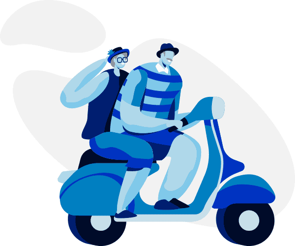 couple scooter